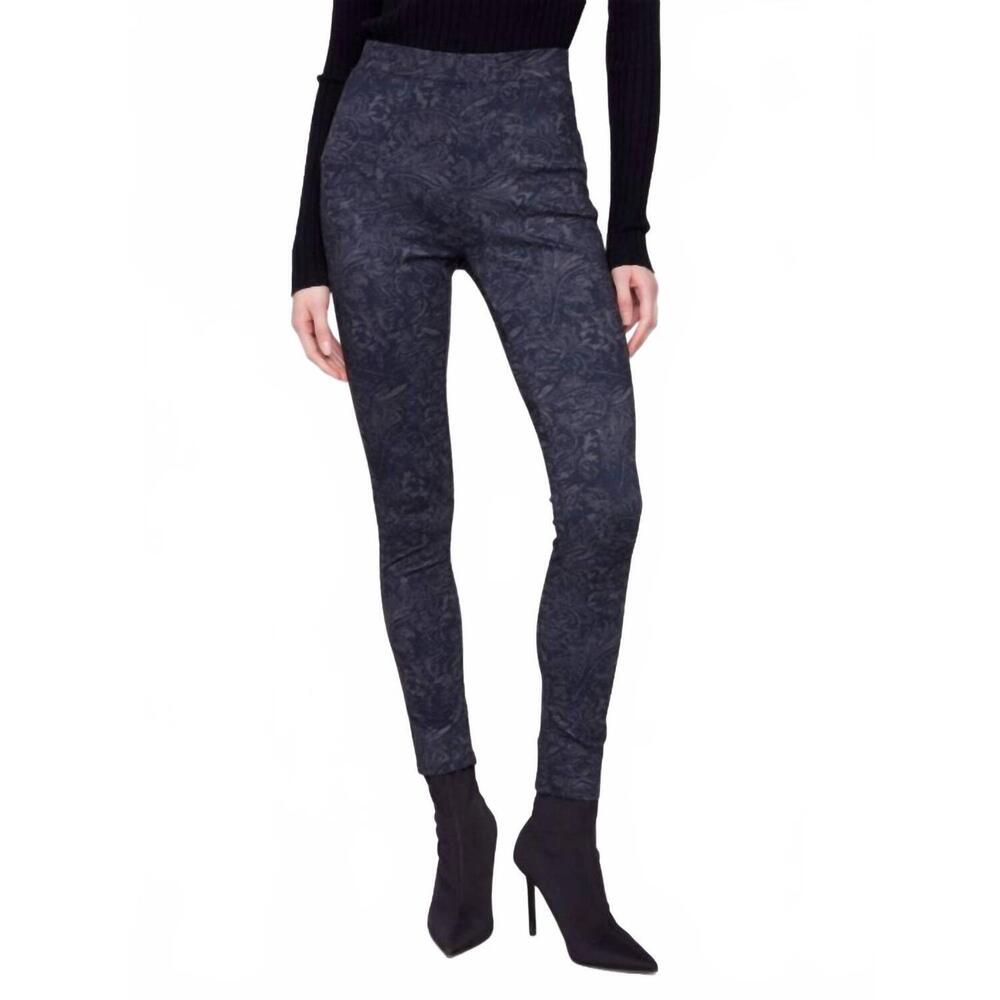 NEW CHARLIE B printed pull on leggings in multi